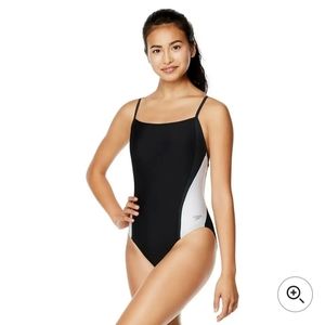 NWT Speedo Women's Piece Swimwear Relay Back Splice Training Swimsuit Size 6/32
